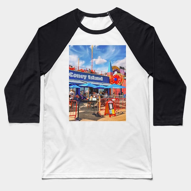 Coney Island, Brooklyn, NYC Baseball T-Shirt by eleonoraingrid